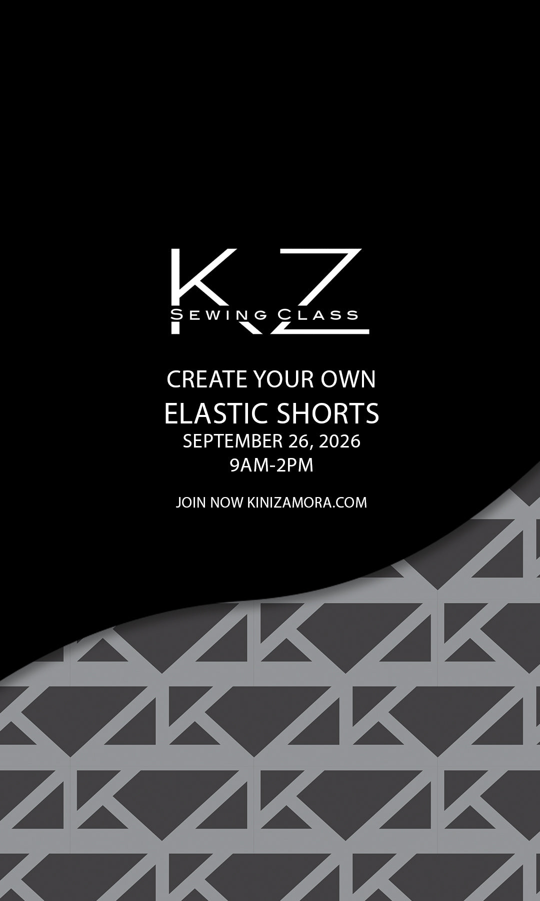 CREATE YOUR OWN ELASTIC SHORTS (SEPTEMBER)