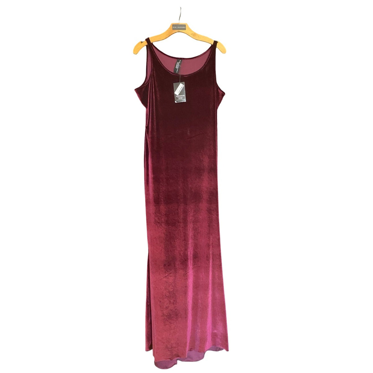 TANK MERMAID DRESS, MAROON, XLARGE