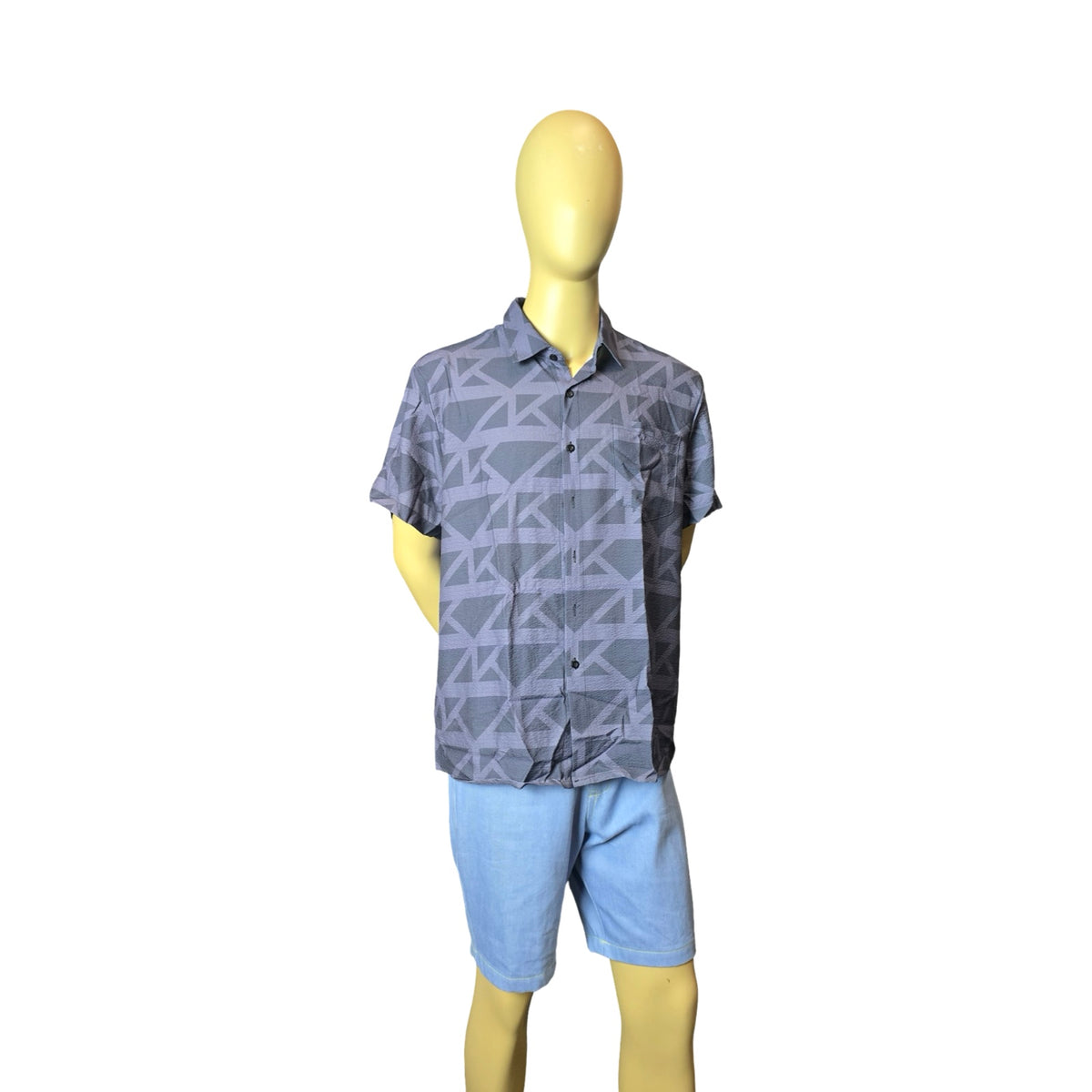 KZ MONOGRAM, BLACK, ALOHA SHIRT