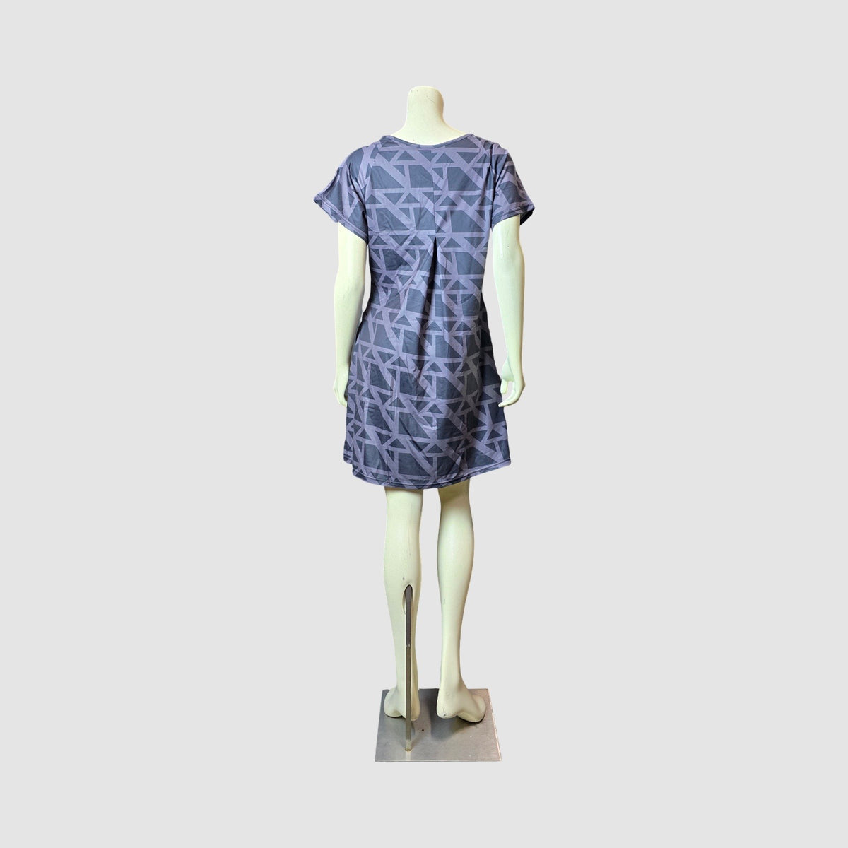 KZ MONOGRAM, BLACK, SMOCK DRESS
