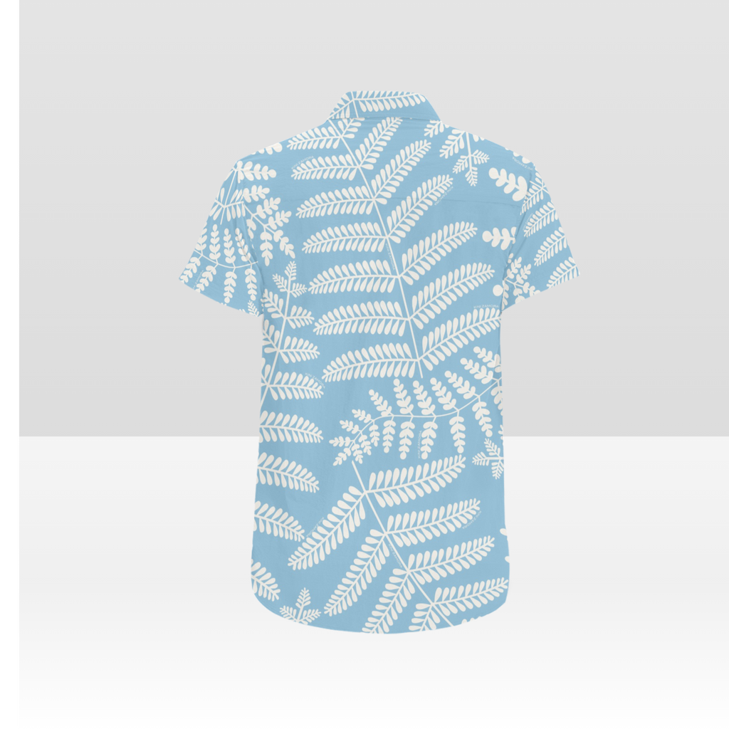 PALAPALAI, BLUE, BUTTON UP ALOHA SHIRT, SMALL